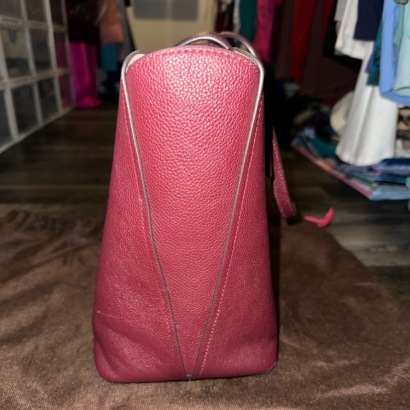 Burgundy Kate Spade Medium Tote - Picture 3 of 11